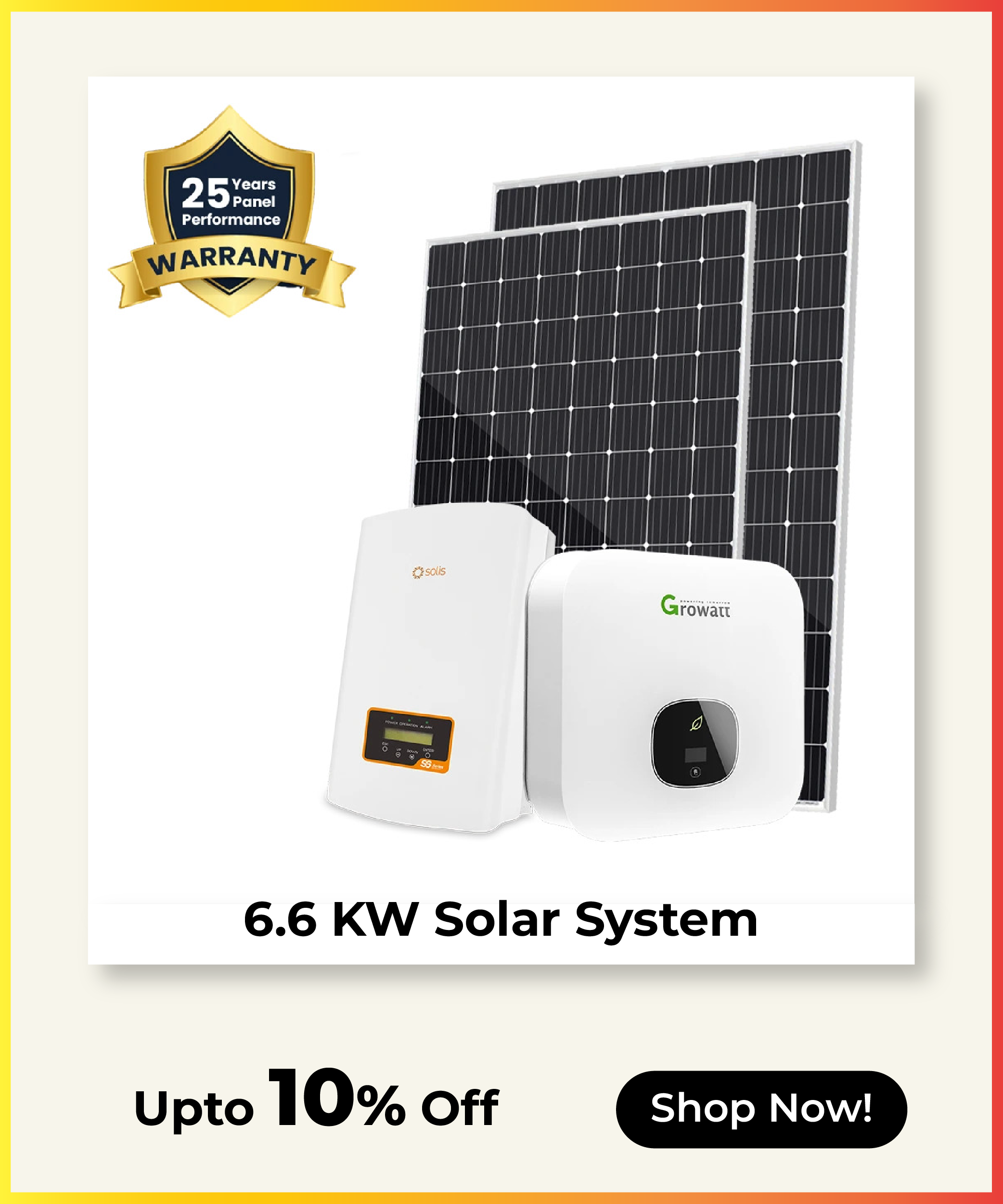 6.6Kw solar offer